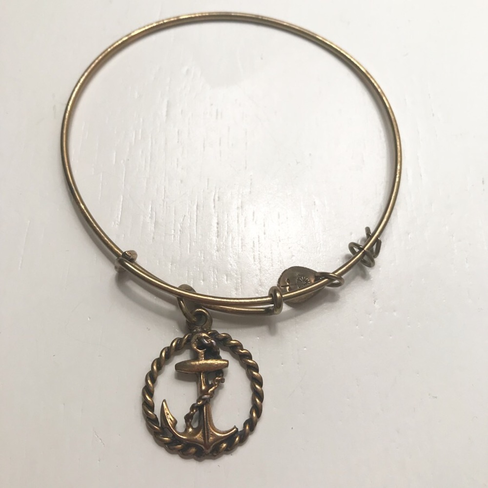 Gold Anchor Alex and Ani Bracelet